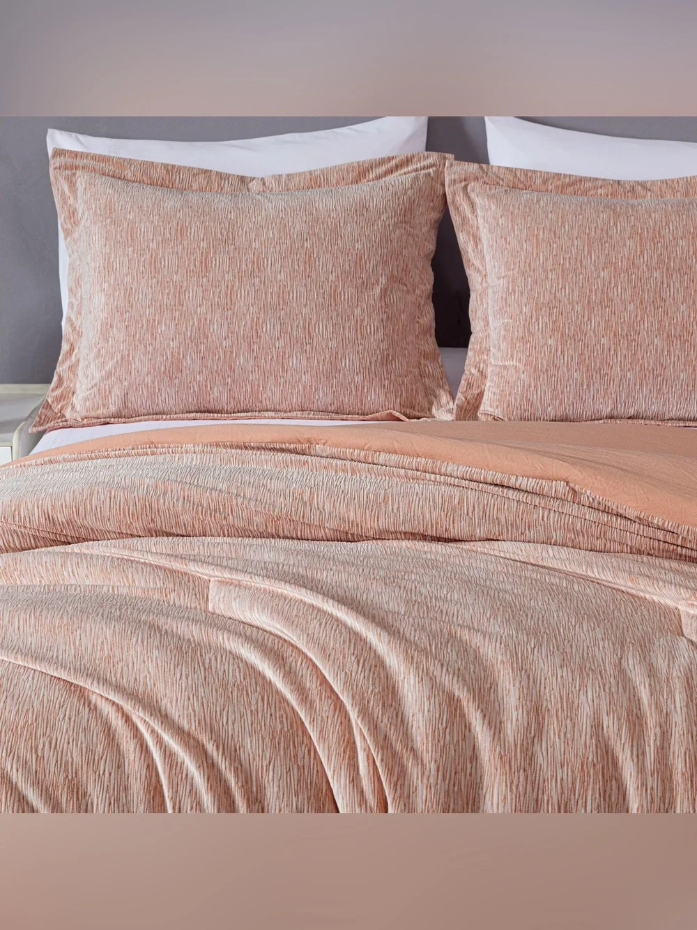 3 piece embossed velvet king size comforter set